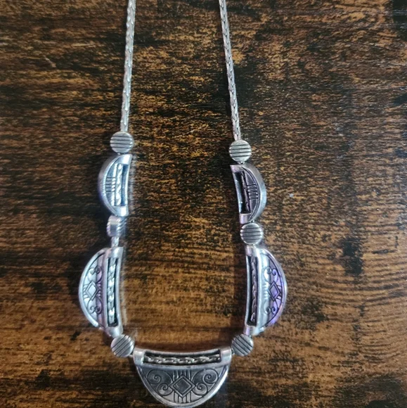 Brighton Silver and Turquoise Necklace - Picture 6 of 6